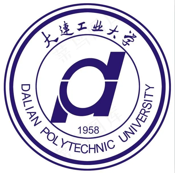 大连工业大学校徽psd模版下载