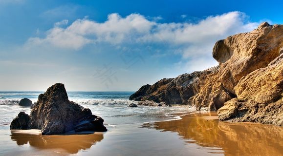 美国加州马里布海滩图片