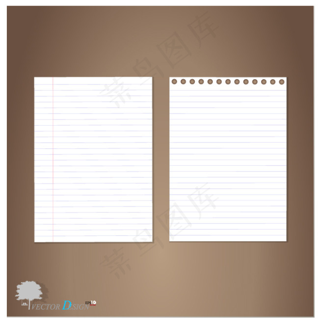 复古明信片矢量图片下载