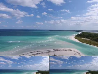 高清拍摄美丽海洋沙滩旅游度假宣传素...