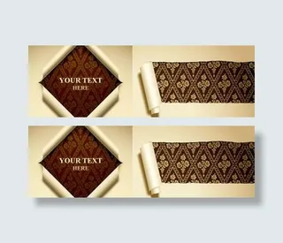 撕裂纸张花纹背景矢量素材