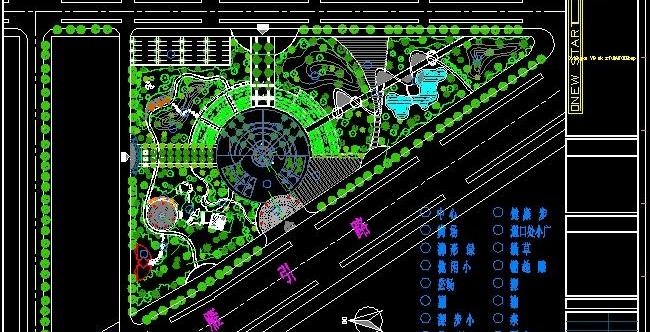 西安雁引公园景观绿化全套施工图(1...