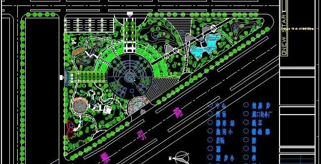 西安雁引公园景观绿化全套施工图(1...