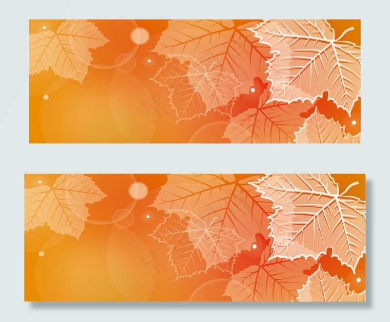 创意枫叶背景　