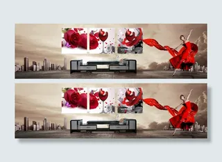 淘宝家具装饰画海报