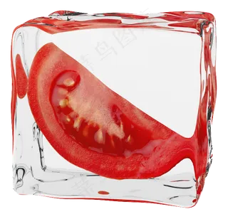 冰块西红柿高清素材下载