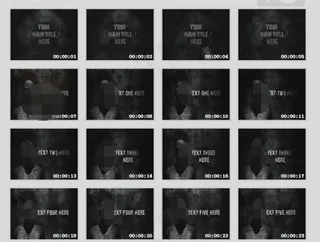 恐怖人物介绍AE模板