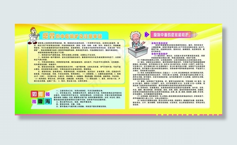 感冒的中医调护图片(6803X3402(DPI:72))psd模版下载