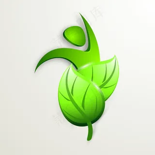 摘要自然背景与新鲜的绿色的叶子和灰...