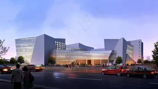 展览馆透视图片