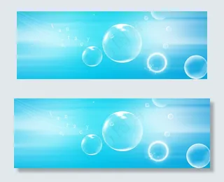 淘宝音乐清新泡泡背景banner　