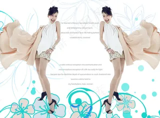 时尚夏季品牌女装PSD广告设