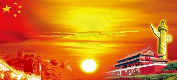 长城*华表psd素材