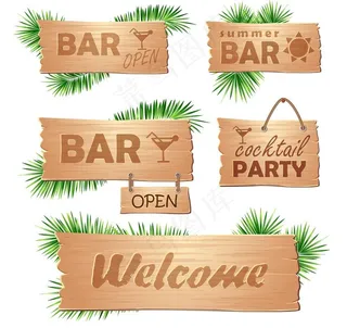 木制广告牌图片