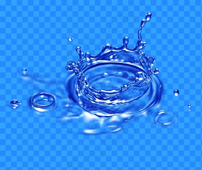 溅起水花PSD素材