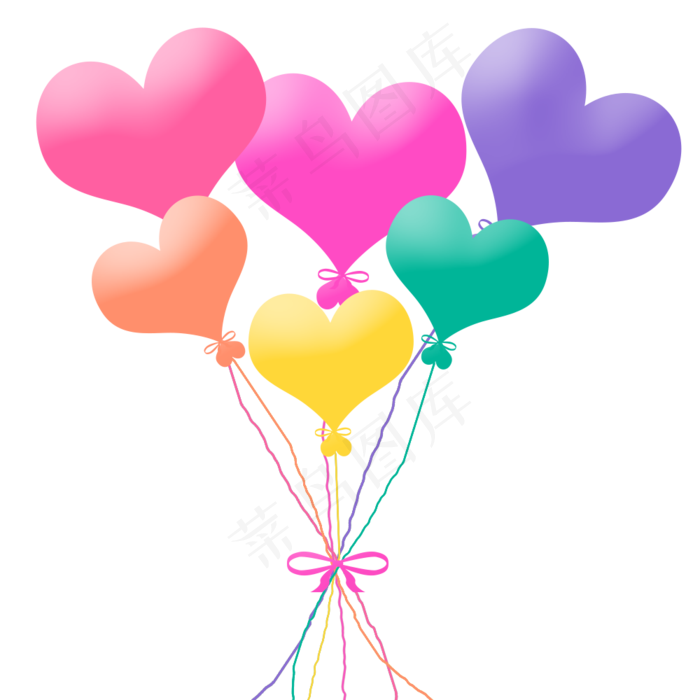 彩色心形情人气球彩色心形情人气球