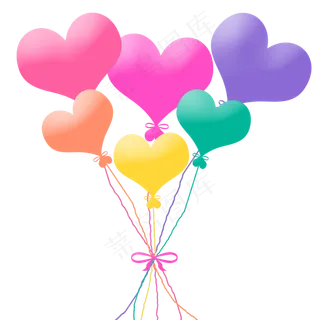 彩色心形情人气球彩色心形情人气球