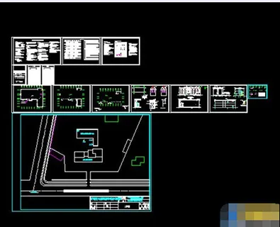 某3层办公楼建筑cad施工图纸dw... 某3层办公楼建筑cad施工图纸dw...