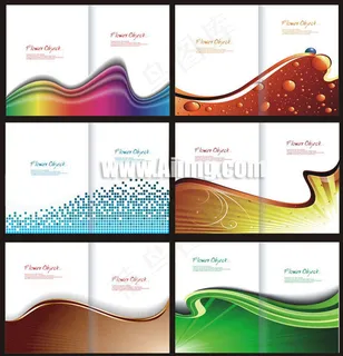 炫彩画册封面模板