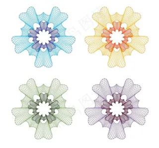 文凭毕业证书防伪花纹花边图片