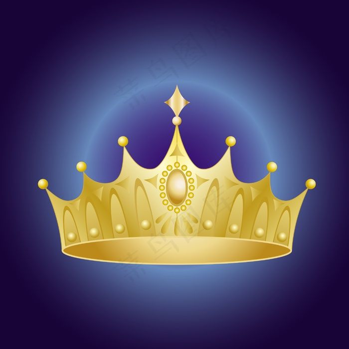 金色的王冠eps,ai矢量模版下载