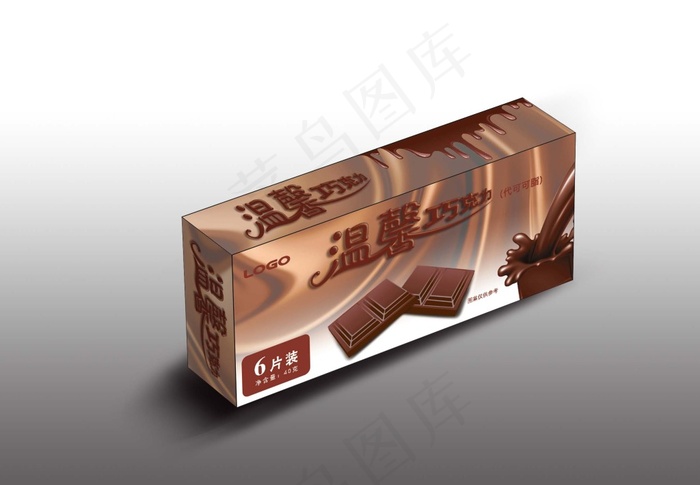 巧克力彩盒psd模版下载