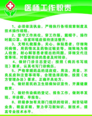 医师工作制度图片