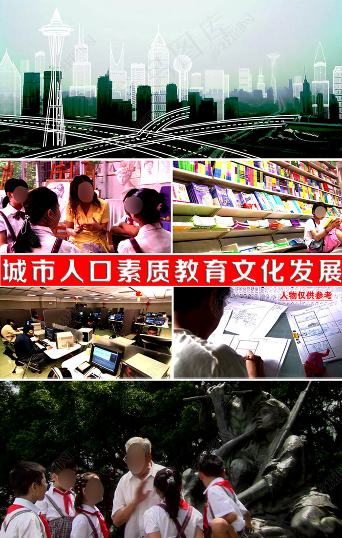 城市人口素质教育文化经济建设发展视...
