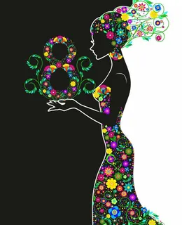 少女剪影图片 少女剪影图片