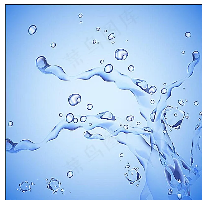 水元素素材图片ai矢量模版下载