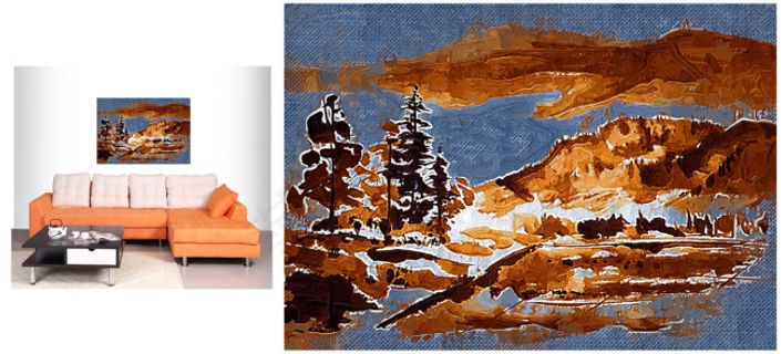 家居室内墙画装饰