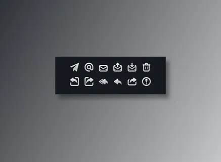 信息收发图标PSD素材