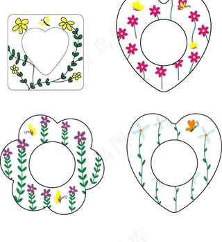 梦幻花草小相框图片