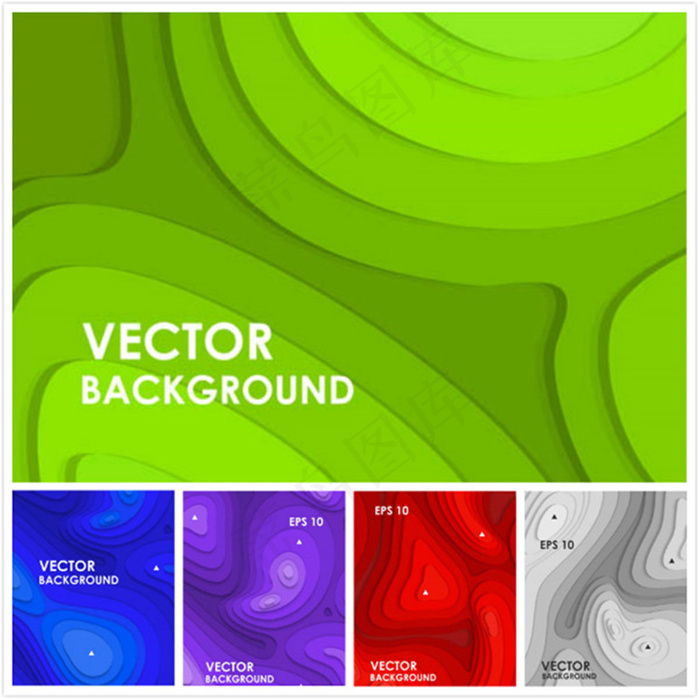 等高线抽象背景