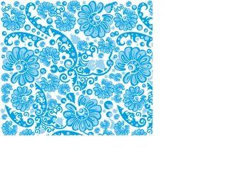 蓝色的花纹背景矢量素材