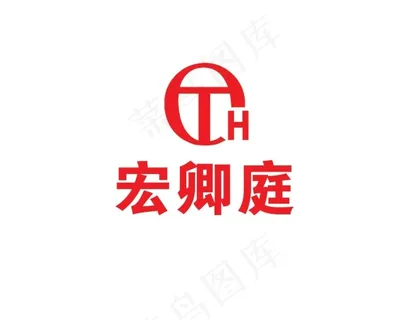 红色企业背景墙设计PSD下载