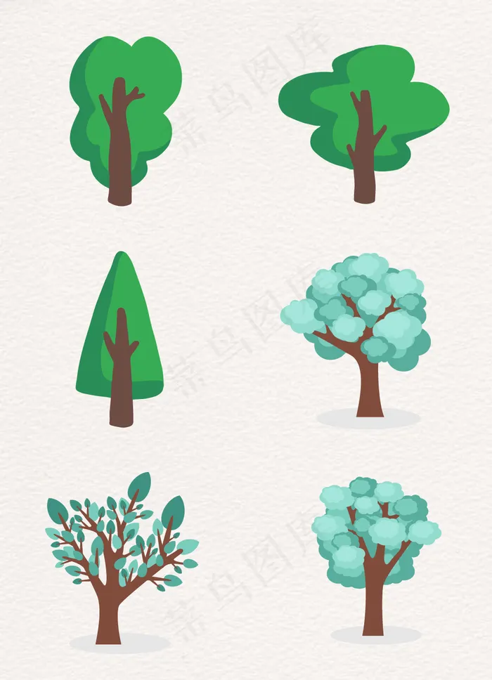 创意树木矢量插画eps,ai矢量模版下载