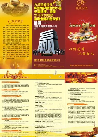 投资公司折页图片