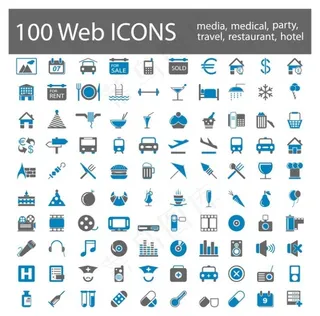 生活图标矢量图