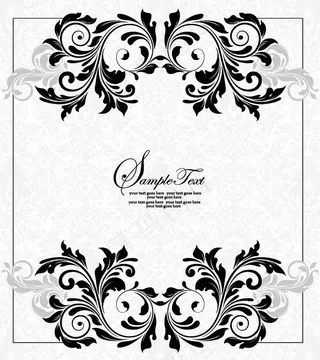 欧式花纹 古典花纹花朵图片