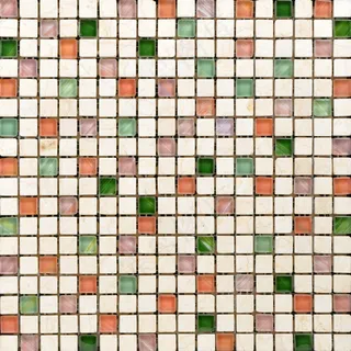 水晶玻璃石材混拼马赛克 3D材质