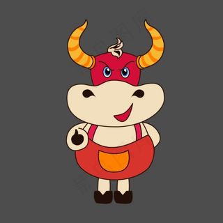 可爱 小公牛 卡通小牛 卡通牛形象