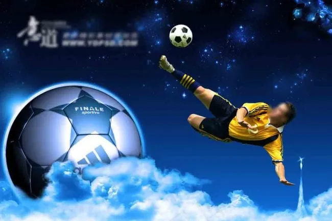 足球明星psd模版下载