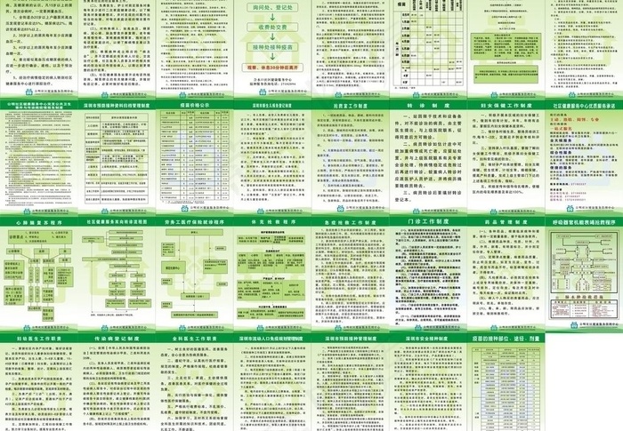 社康制度牌图片cdr矢量模版下载