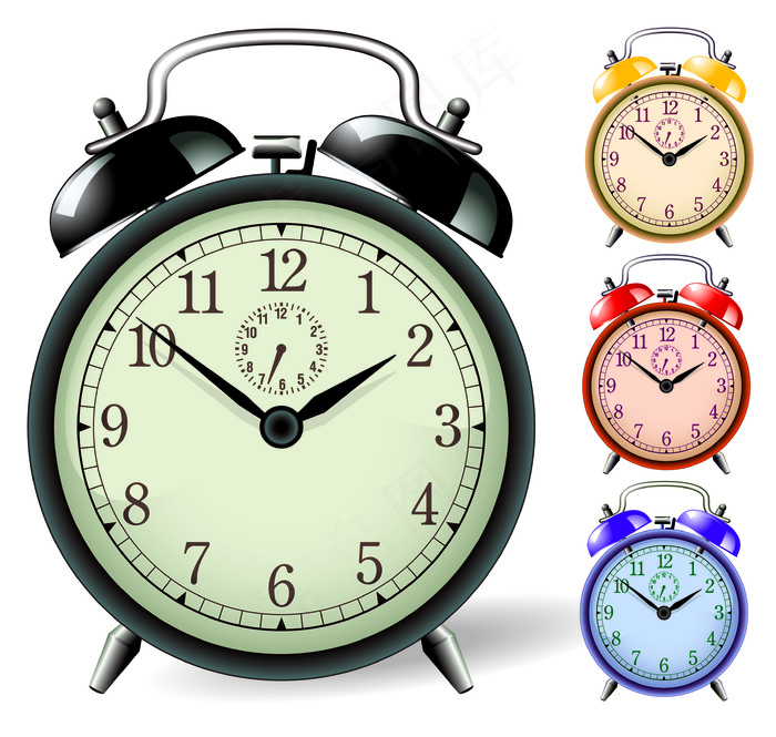 时钟闹钟矢量素材