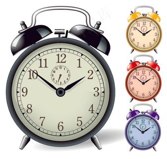 时钟闹钟矢量素材