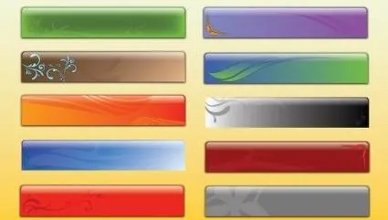 有光泽的横幅图形ai矢量模版下载