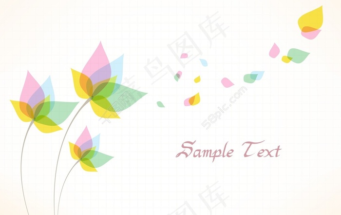 春天背景矢量插画