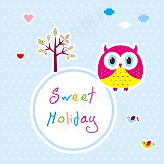 可爱卡通画矢量图5