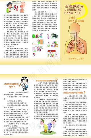 肺结核三折页图片
